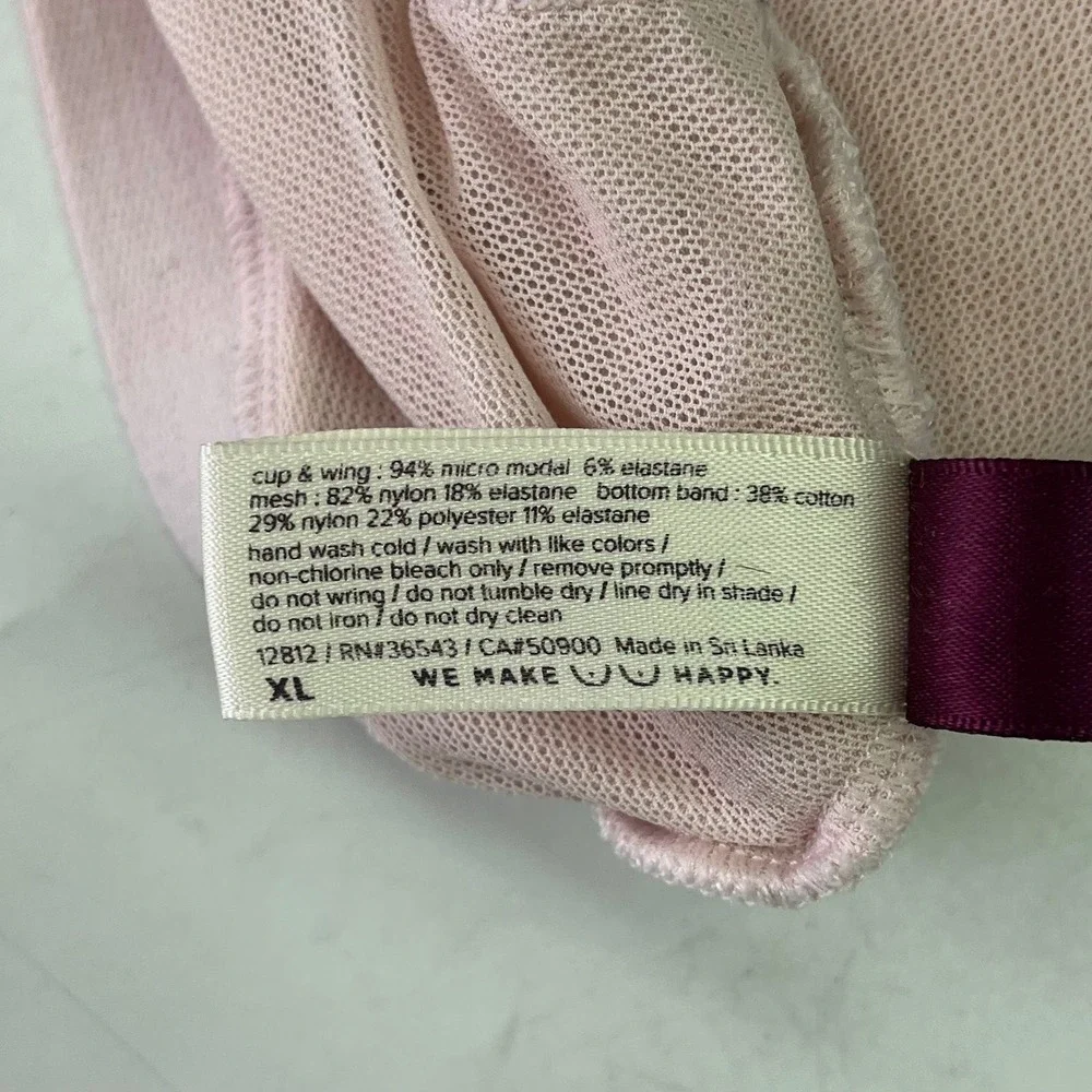 True & Co Womens Ribbed Crisscross‎ Back Sports Bra Yoga Top Athleisure Size XL - Picture 10 of 14